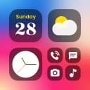 Color Widgets, Theme: iWidgets icon