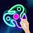 Glow Finger Spinner Doodle Art icon