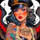 Alpha Color: Men coloring book icon