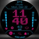 Pixel Vibe Watch Face: Retro icon