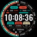 Flat Numbers Widget ZKin Watch icon