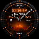 Dark Sunset hybrid watch face icon