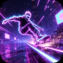Neon Skate | Skateboard Retro icon