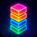 Neon Stack 3D - Stack blocks icon