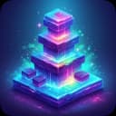 Neon Stack 3D Enhanced icon