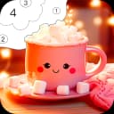 Cute Cozy Color by Number Game icon