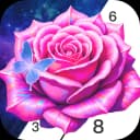 Dark Rose Color by Number icon
